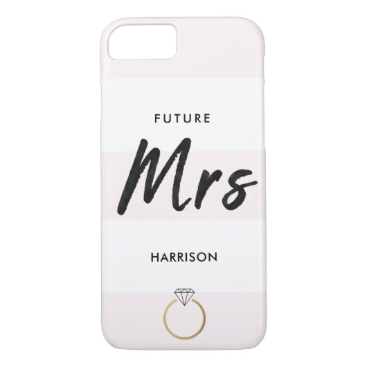 Coques Case-Mate iPhone Bleu rose blanc rayures Or diamant noir Script (Dos)