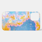 Coques Case-Mate iPhone Bleu rose clair jaune Abstrait (Verso (horizontal))