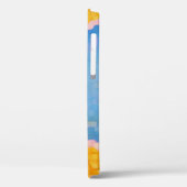 Coques Case-Mate iPhone Bleu rose clair jaune Abstrait (Verso / Gauche)