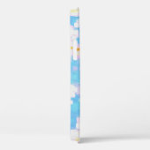 Coques Case-Mate iPhone Bleu rose clair jaune Abstrait (Verso / Droite)