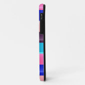 Coques Case-Mate iPhone Bleu rose clair violet Motif Aqua Stripes (Dos/Gauche)