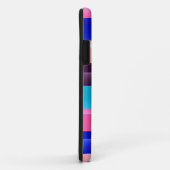 Coques Case-Mate iPhone Bleu rose clair violet Motif Aqua Stripes (Dos/Droite)