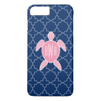 Bleu rose décoré d'un monogramme Quatrefoil de