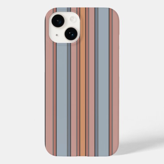 Coques Case-Mate iPhone Bleu rose gris Couleur Blocage Blocs Verticaux (Verso)