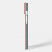 Coques Case-Mate iPhone Bleu rose gris Couleur Blocage Blocs Verticaux (Verso / Gauche)