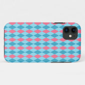Coques Case-Mate iPhone Bleu rose Jacquard (Dos (Horizontal))