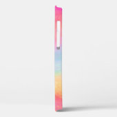 Coques Case-Mate iPhone Bleu rose Jaune arc-en-ciel Abstraites bandes (Verso / Gauche)