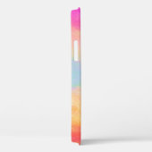 Coques Case-Mate iPhone Bleu rose Jaune arc-en-ciel Abstraites bandes (Verso / Droite)