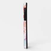 Coques Case-Mate iPhone Bleu rose orange Abstrait Peinture (Dos/Gauche)