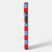 Coques Case-Mate iPhone Bleu rouge À damiers En vichy Motif (Verso / Gauche)