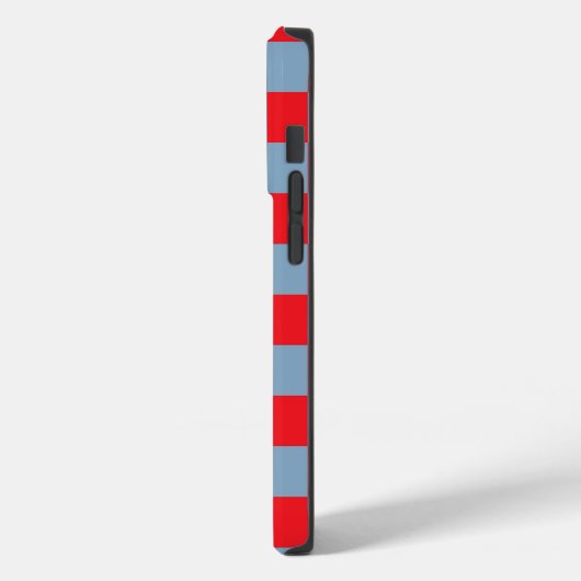 Coques Case-Mate iPhone Bleu rouge À damiers En vichy Motif (Verso / Gauche)