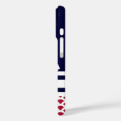 Coques Case-Mate iPhone Bleu | Rouge | Blancs et Ancres nautiques (Verso / Gauche)