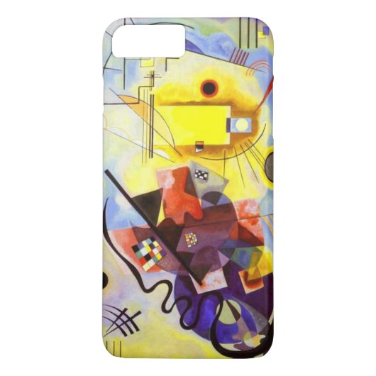 Coques Case-Mate iPhone Bleu rouge jaune Kandinsky peinture Abstraite (Dos)