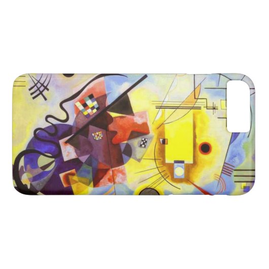 Coques Case-Mate iPhone Bleu rouge jaune Kandinsky peinture Abstraite (Dos (Horizontal))