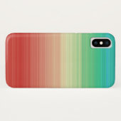 Coques Case-Mate iPhone Bleu rouge jaune vert rayures (Dos (Horizontal))