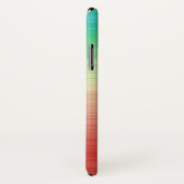 Coques Case-Mate iPhone Bleu rouge jaune vert rayures (Dos/Droite)