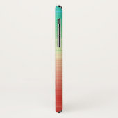 Coques Case-Mate iPhone Bleu rouge jaune vert rayures (Dos/Gauche)