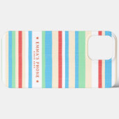 Coques Case-Mate iPhone Bleu Rouge personnalisé (Verso (horizontal))