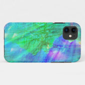 Coques Case-Mate iPhone bleu sans couture d'aquarelle d'arrière - plan (Dos (Horizontal))