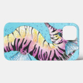 Coques Case-Mate iPhone Bleu Seahorse Zebra (Verso (horizontal))