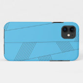 Coques Case-Mate iPhone Bleu, simple, élégant, abstrait motif (Dos (Horizontal))