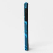 Coques Case-Mate iPhone Bleu, simple, moderne, cool vague abstraction (Dos/Gauche)