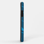 Coques Case-Mate iPhone Bleu, simple, moderne, cool vague abstraction (Dos/Droite)
