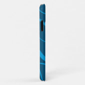 Coques Case-Mate iPhone Bleu, simple, moderne, cool vague abstraction (Dos/Droite)