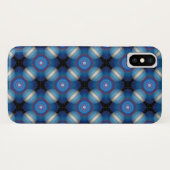 Coques Case-Mate iPhone Bleu Spacey Géométrique (Dos (Horizontal))