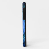 Coques Case-Mate iPhone Bleu spirale Abstraite Art 2 (Dos/Gauche)