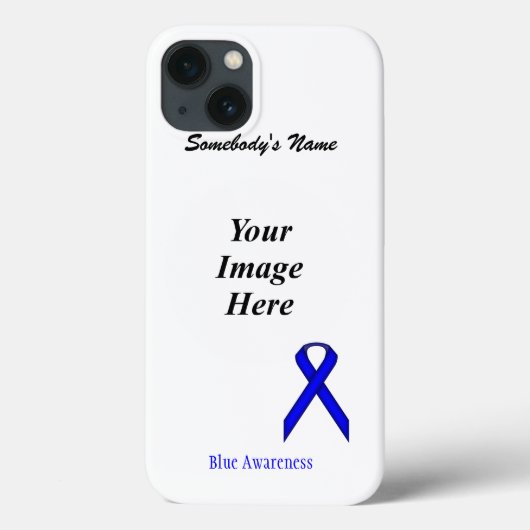 Coques Case-Mate iPhone Bleu Standard Ribbon Modèle par Kenneth Yoncich (Verso)