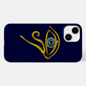 Coques Case-Mate iPhone BLEU TALISMAN Gold Horus Oye (Verso (horizontal))