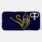 Coques Case-Mate iPhone BLEU TALISMAN Gold Horus Oye (Verso (horizontal))