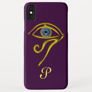 Etui iPhone Case-Mate BLEU TALISMAN OR HORUS OEIL MONOGRAMME violet