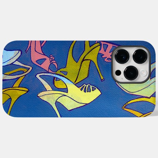 Coques Case-Mate iPhone Bleu talons hauts, pour l'amour des chaussures (Verso (horizontal))