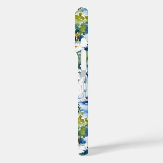 Coques Case-Mate iPhone Bleu Tropical Méditerranée (Verso / Gauche)