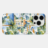 Coques Case-Mate iPhone Bleu Tropical Méditerranée (Verso (horizontal))