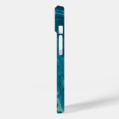 Coques Case-Mate iPhone Bleu Turquoise acrylique pourrissant Abstrait Flui (Verso / Gauche)