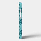 Coques Case-Mate iPhone bleu turquoise, cool, abstraction fleur tendance (Verso / Gauche)