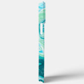 Coques Case-Mate iPhone Bleu, Turquoise Mer Vagues et Bulles (Verso / Droite)