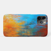 Coques Case-Mate iPhone bleu turquoise, orange et rouge Abstrait (Dos (Horizontal))