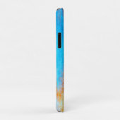 Coques Case-Mate iPhone bleu turquoise, orange et rouge Abstrait (Dos/Droite)