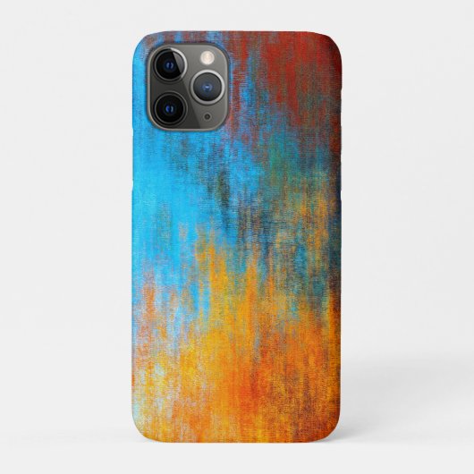 Coques Case-Mate iPhone bleu turquoise, orange et rouge Abstrait (Dos)