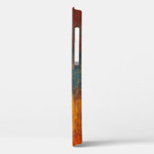 Coques Case-Mate iPhone bleu turquoise, orange et rouge Abstrait (Verso / Gauche)