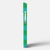 Coques Case-Mate iPhone Bleu vert À damiers En vichy Motif (Verso / Gauche)