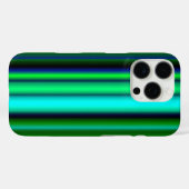 Coques Case-Mate iPhone Bleu Vert arc-en-ciel rayures (Verso (horizontal))