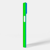 Coques Case-Mate iPhone Bleu Vert arc-en-ciel rayures (Verso / Droite)
