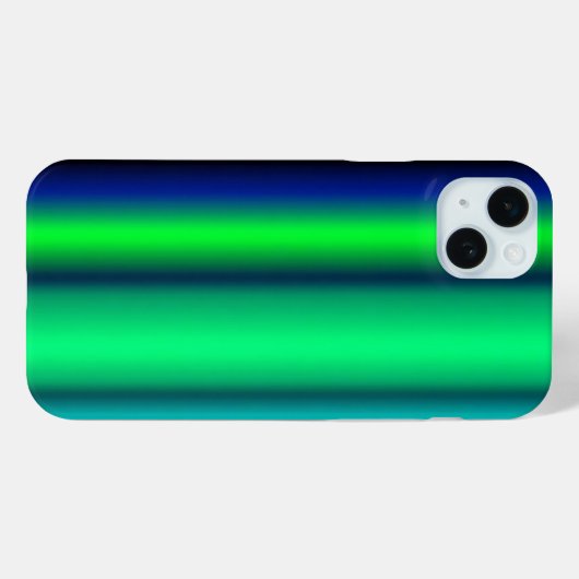 Coques Case-Mate iPhone Bleu Vert arc-en-ciel rayures (Verso (horizontal))