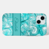 Coques Case-Mate iPhone bleu, vert, eau (Verso (horizontal))