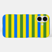 Coques Case-Mate iPhone Bleu vert et jaune (Verso (horizontal))
